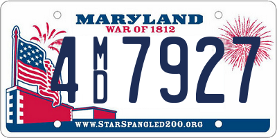 MD license plate 4MD7927