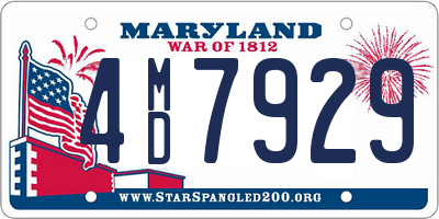 MD license plate 4MD7929