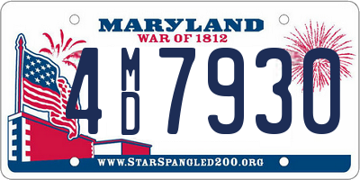 MD license plate 4MD7930