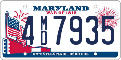 MD license plate 4MD7935