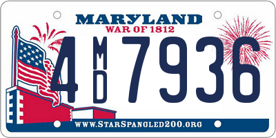MD license plate 4MD7936