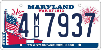 MD license plate 4MD7937