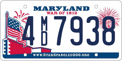 MD license plate 4MD7938