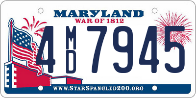 MD license plate 4MD7945