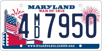 MD license plate 4MD7950