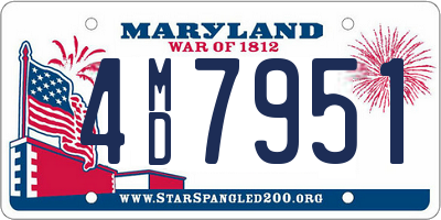 MD license plate 4MD7951