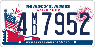 MD license plate 4MD7952