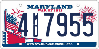 MD license plate 4MD7955