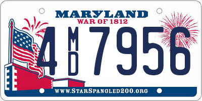 MD license plate 4MD7956