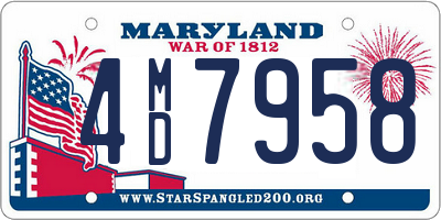 MD license plate 4MD7958