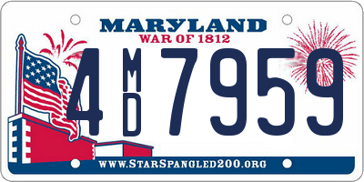 MD license plate 4MD7959