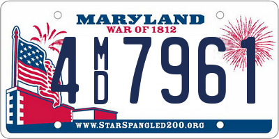 MD license plate 4MD7961