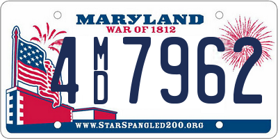 MD license plate 4MD7962