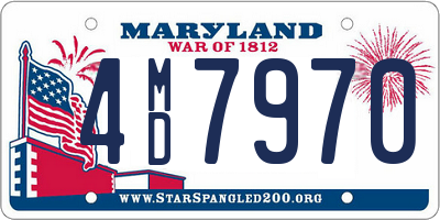 MD license plate 4MD7970