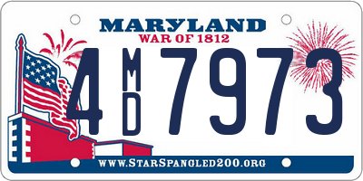 MD license plate 4MD7973