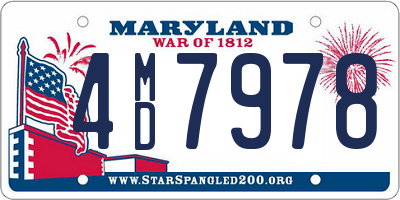 MD license plate 4MD7978