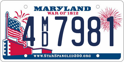 MD license plate 4MD7981