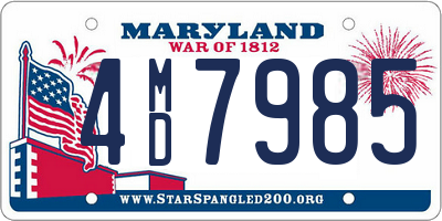 MD license plate 4MD7985