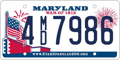 MD license plate 4MD7986