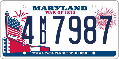 MD license plate 4MD7987