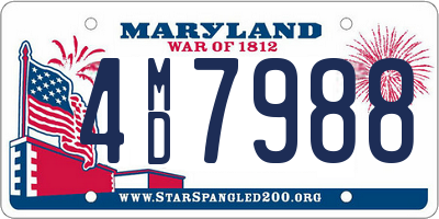 MD license plate 4MD7988