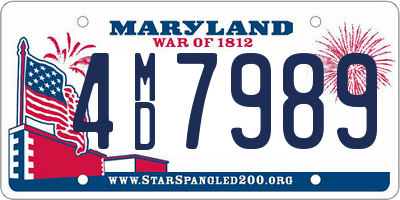 MD license plate 4MD7989