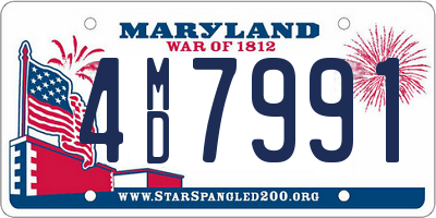 MD license plate 4MD7991