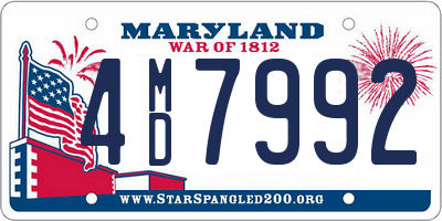 MD license plate 4MD7992