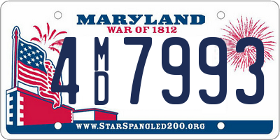 MD license plate 4MD7993