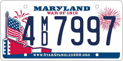 MD license plate 4MD7997