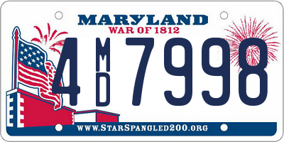 MD license plate 4MD7998