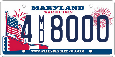 MD license plate 4MD8000