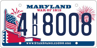 MD license plate 4MD8008