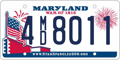 MD license plate 4MD8011