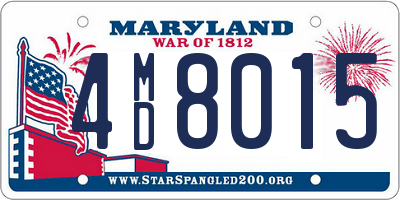 MD license plate 4MD8015