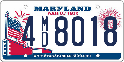 MD license plate 4MD8018