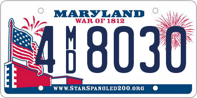 MD license plate 4MD8030
