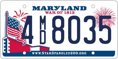 MD license plate 4MD8035