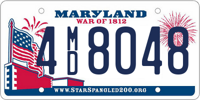 MD license plate 4MD8048