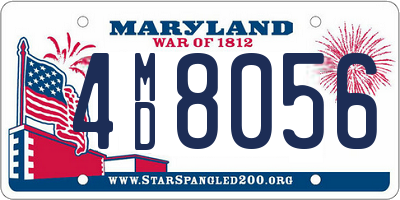 MD license plate 4MD8056