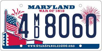 MD license plate 4MD8060