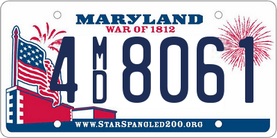 MD license plate 4MD8061