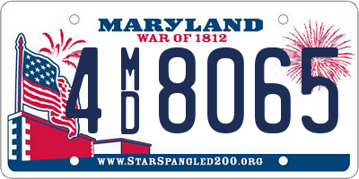 MD license plate 4MD8065