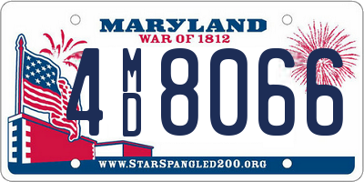 MD license plate 4MD8066