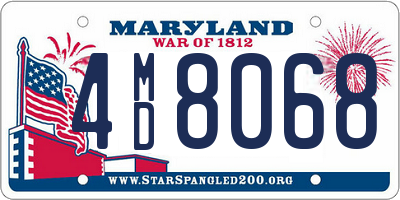 MD license plate 4MD8068