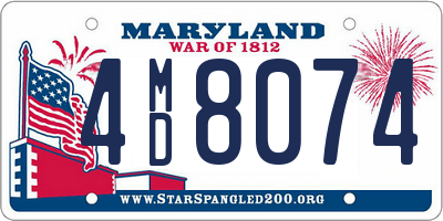 MD license plate 4MD8074