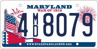 MD license plate 4MD8079