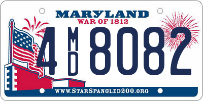 MD license plate 4MD8082