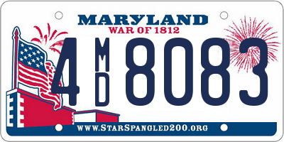 MD license plate 4MD8083