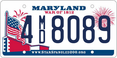 MD license plate 4MD8089